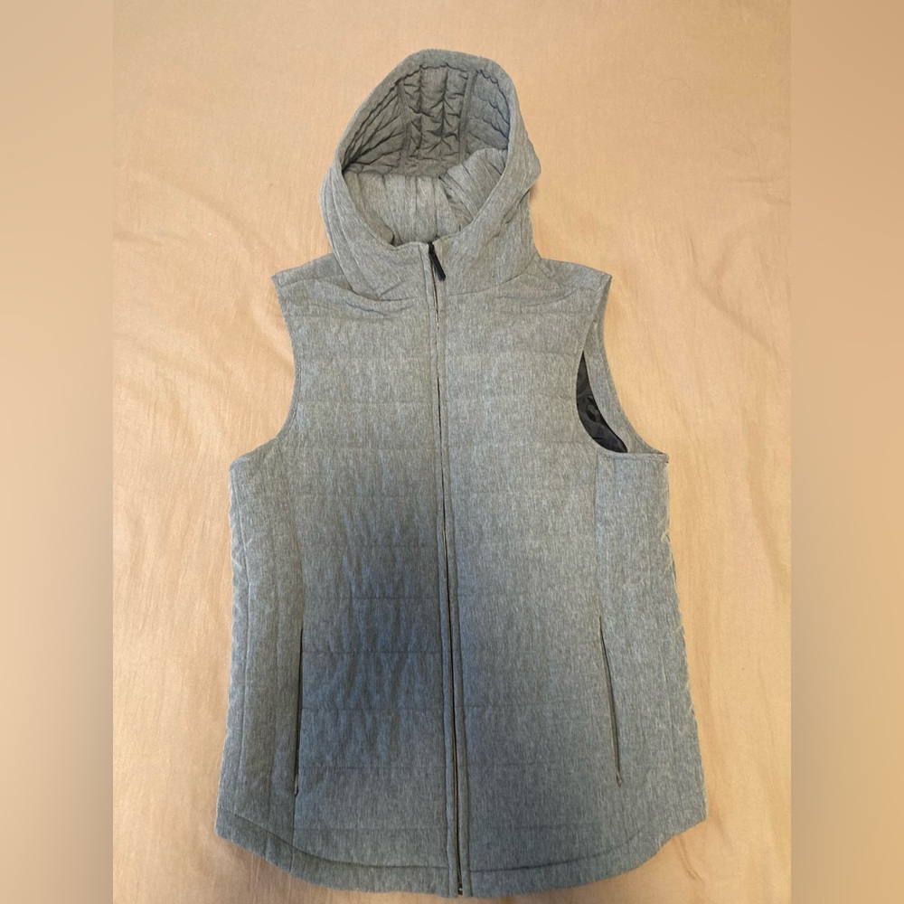 Perry Ellis Mens Grey Zip Up Vest Size Small